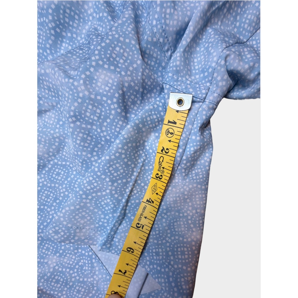 Peter Millar Mens Blue Geometric Tile Print Swim Trunks Shorts 6in Inseam Size M - Picture 5 of 8